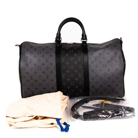 louis vuitton keepall 50 black.